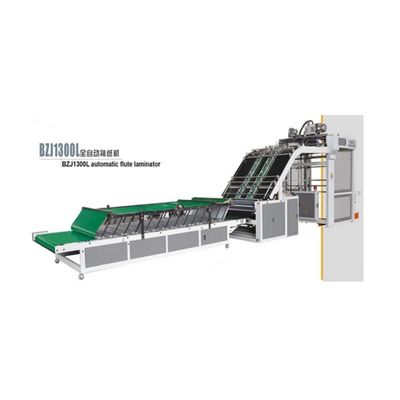 Máquina de laminación con flauta de caja de cartón de seguridad para producción en planta de fabricación
