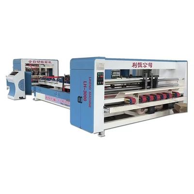 Rango de distancia de las uñas directo de 30-150 mm pegamento automático de carpetas para cajas de cartón onduladas