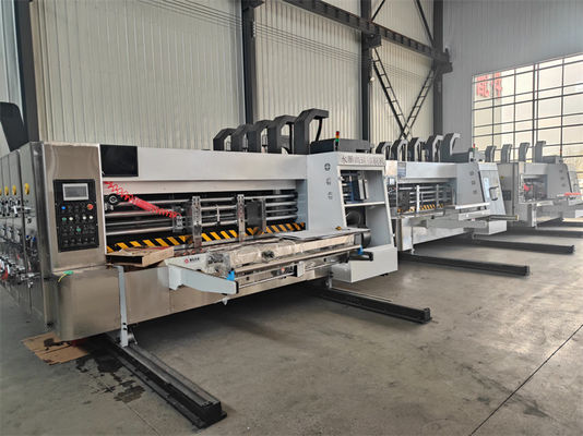 Impresora cortadora de matriz en una máquina carpeta de pegamento caja de cartón máquina de hacer