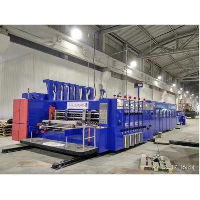 Impresora de alta velocidad de flexo Slotter Die Cutter Line Folder Gluer para la máquina de caja corrugada