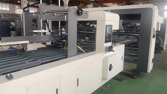 Máquina de impresión automática de cartón ondulado con pegamento automático de carpeta hecha