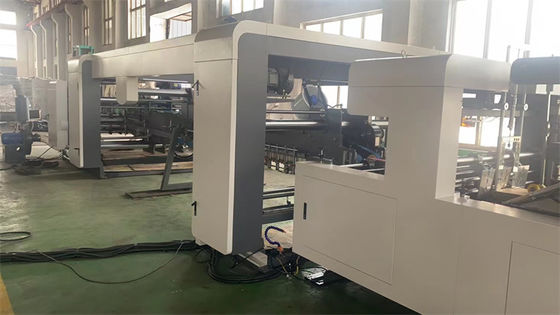 Máquina de impresión automática de cartón ondulado con pegamento automático de carpeta hecha
