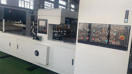 Máquina de impresión automática de cartón ondulado con pegamento automático de carpeta hecha