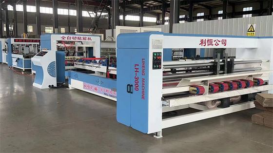 Cajas de cartón corrugado Gluer automático de carpeta con rango de distancia de las uñas 30-150 mm