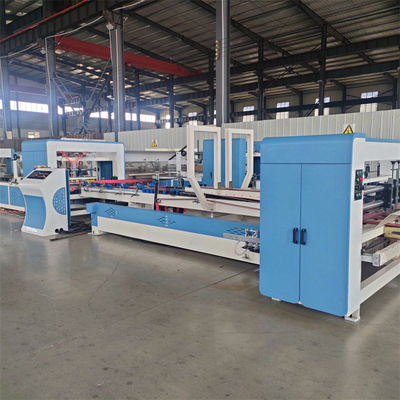 Máquina de costura de adhesivo de alta velocidad para el plegado de cajas de cartón corrugadas hecha en una sola