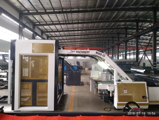Máquina de laminado de cartón de flauta para cajas de cartón