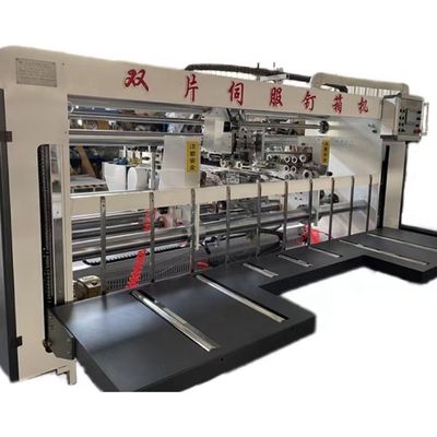 Tensión 380V / 50HZ Mano operar doble pieza semiautomática de cartón de cartón caja máquina de costura