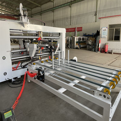 Máquina de coser de caja ondulada de doble pieza semiautomática para producción flexible