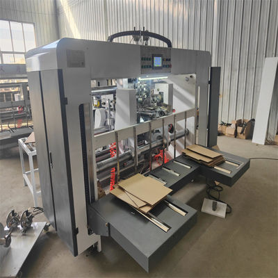 3200 KG Máquina de costura semiautomática de dos piezas para la fabricación de cajas corrugadas