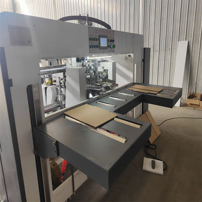Caja de cartón ondulado de doble servo semiautomático de costura de grapas de cartón para el mercado