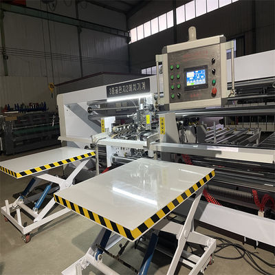 Caja de cartón ondulado de doble servo semiautomático de costura de grapas de cartón para el mercado