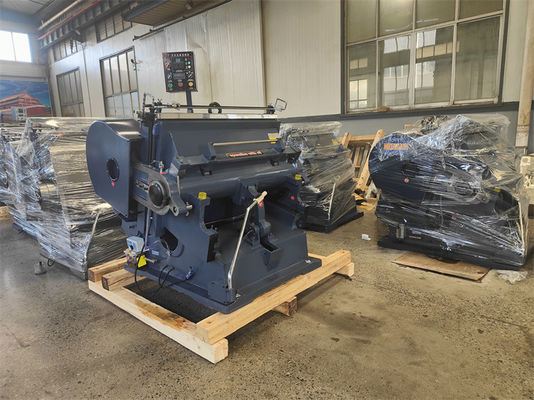 Máquina manual de corte y creado de papel a presión para películas de plástico de material de embalaje