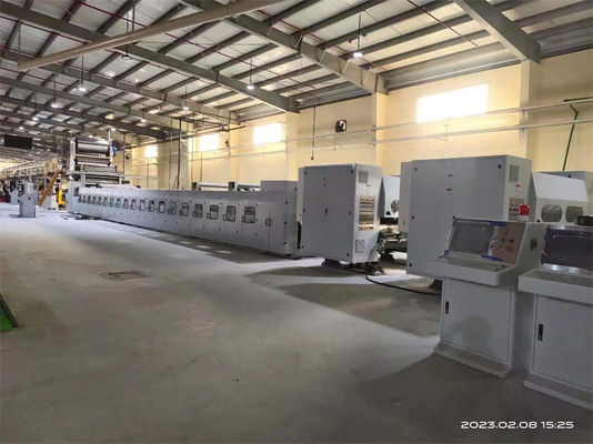 12Línea de producción de cartón corrugado con motor de accionamiento principal de 5 kW para compradores globales