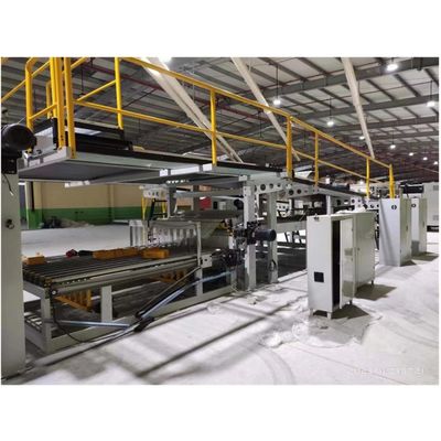 Línea de producción de cajas de cartón onduladas de alta velocidad de 5 pli con control de frecuencia de 0,75 kW