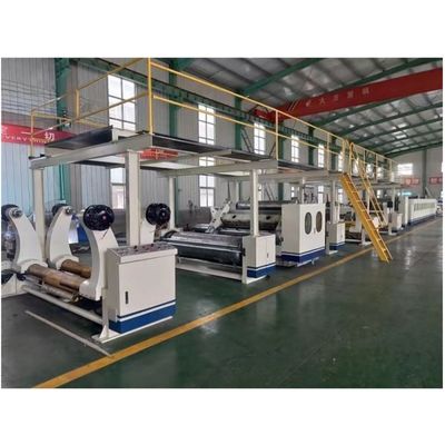 Línea de producción de cajas de cartón onduladas de alta velocidad de 5 pli con control de frecuencia de 0,75 kW