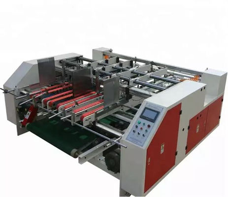 Gluer de carpeta de doble pieza semiautomático de alta velocidad para pegamento de carpeta de caja corrugada