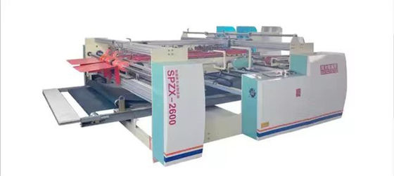 Gluer de carpeta de doble pieza semiautomático de alta velocidad para pegamento de carpeta de caja corrugada