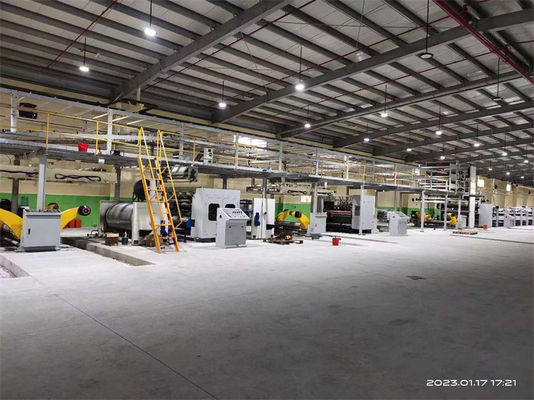 Máquina de fabricación de cartón corrugado de 3/5/7 capas fácil de operar para soluciones de embalaje de alimentos