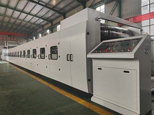 Línea de embalaje eléctrica para la producción y embalaje de cajas de cartón corrugado de 5 capas