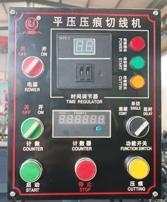 Semi-automático 380V Stock manual de papel de placas de corte y grabado de máquina para su