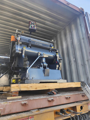 Semi-automático 380V Stock manual de papel de placas de corte y grabado de máquina para su