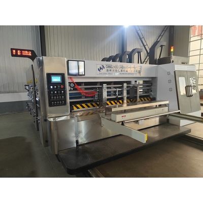 150-200 Pcs/min Velocidad de cartón corrugado de corte a presión Flexo máquina de impresión 1000 KG peso