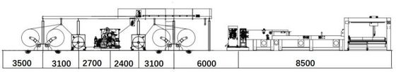 3000x1600x2000mm Máquina de fabricación de cartón ondulado de alta velocidad de doble cara