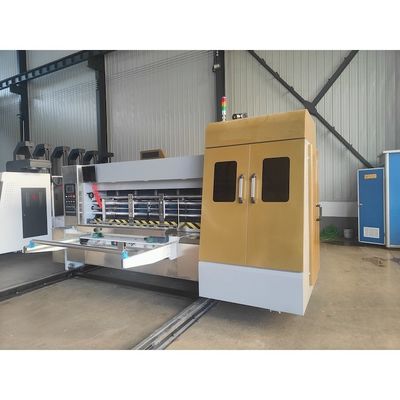 Máquina de impresión de cartón corrugado sorpresa con impresión flexo y corte de papel kraft