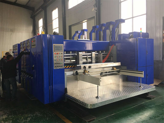 Máquina de impresión flexo de 4 colores de alto rendimiento para cajas de cartón de cartón de papel ondulado