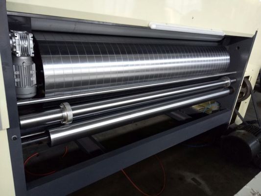 Caja ondulada semiautomática de alimentación de la cadena de fabricación de impresora Flexo Slotter máquina de corte a presión