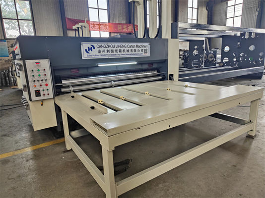 Máquina semiautomática de corte por matrices giratorias de cartón para imprimir flexo con ranuras