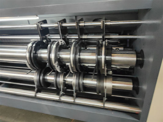 Cadenas avanzadas de alimentación de 2 colores de cartón corrugado Flexo Impresión máquina de ranura rotativa