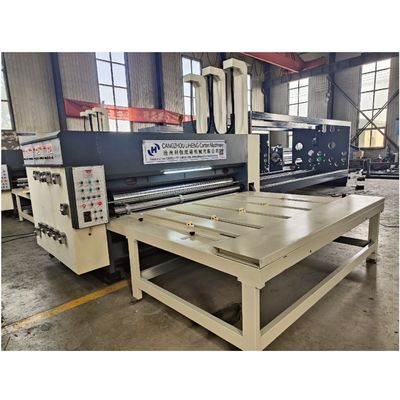 Cadenas de alimentación 2 colores Flexo Printer Slotter rotativo máquina de corte a presión para la solicitud del cliente