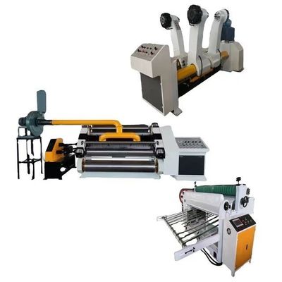Grado automático de flauta de cartón corrugado de dos capas haciendo una sola línea de la máquina de cara