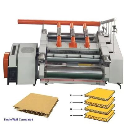 Grado automático de flauta de cartón corrugado de dos capas haciendo una sola línea de la máquina de cara