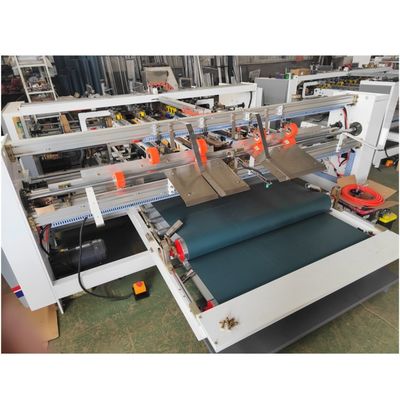 Máquina de pegamento de carpetas de doble pieza semiautomática de alta velocidad para tiendas de cartón