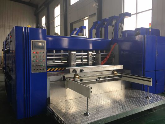 1-6 Impresión automática de colores caja de cartón corrugado caja de pizza máquina de corte a presión