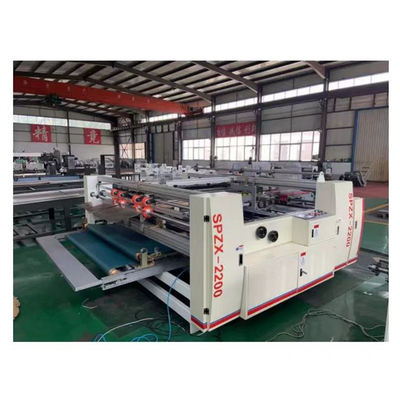 Máquina de limpieza de carpetas de cartón ondulado semiautomática de dos piezas de cartón de 380V para moldear papel