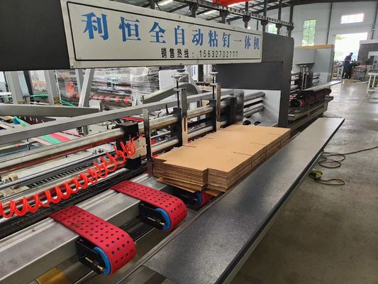 Máquina de pegado de caja de cartón corrugado automático plegable para requisitos del cliente