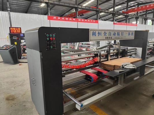 Máquina de pegado de caja de cartón corrugado automático plegable para requisitos del cliente