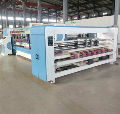 Máquina de costura de adhesivo de alta velocidad de 380V para el plegado de cajas de cartón onduladas todo en una máquina
