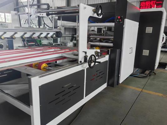 Máquina de moldeado de papel para plegar y pegar cajas de cartón corrugado en bebidas alimenticias