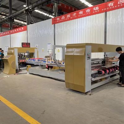 Tiendas de alimentos y bebidas Cajas de cartón corrugado Gluer automático de carpetas con voltaje 380V