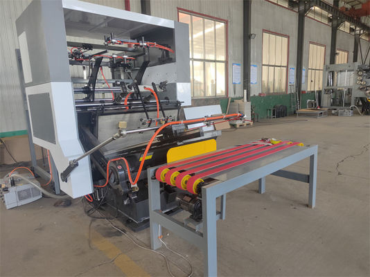 Definición del usuario de alimentación automática de cama plana de cartón de papel de corte a presión y máquina de crecimiento 5.5kw