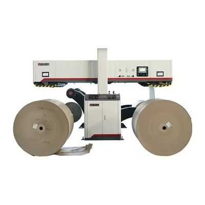 Aplicador automático de papel de rollo con máquina de aplazamiento corrugado de 380V y control automático de tensión