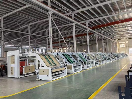 2000 KG Máquina de fabricación de cajas de cartón de alta velocidad para laminado de la flauta de cartón corrugado