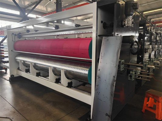 1-6 colores cartón ondulado caja de pizzas de impresión de ranuras máquina de embalaje de corte a presión