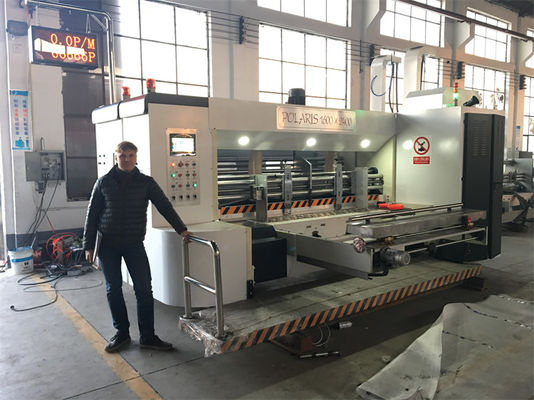 Larga vida útil 4 Máquina de impresión Flexo a color con funciones de ranura y corte a presión