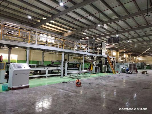 4500 KG Línea de producción de cartón corrugado de 3 capas de alta velocidad con flauta A/B/C/E/F/BC