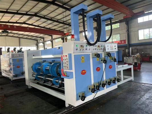 Máquina de impresión de flexo semiautomática 2 3 4 Impresora a color Slotter Máquina de corte a presión